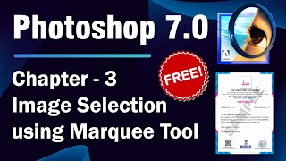 Image Selection using Marquee Tool in Photoshop 70  Chapter  3  In Hindi [upl. by Akilegna]