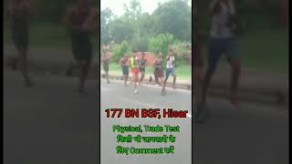 BSF Tradesmen Physical Live Running Video 177 Bn Bsf Hisar Camp  Bsf tradesman 2022 bharti [upl. by Idola553]