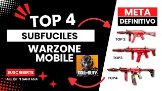 CLASES META WARZONE MOBILE TOP 4 MEJORES SUBFUSILES ACTUALES [upl. by Jocko194]