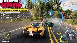 McLaren P1 is Short Track Specialist in NFS Unbound Online S Class [upl. by Otrebla]