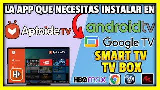 APTOIDE TV ULTIMA ACTUALIZACION │GOOGLE TV amp ANDROID TV │CHROME PARA SMART TV │Tap2Tech 2024 [upl. by Surtimed916]