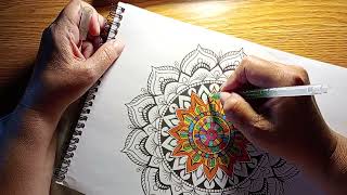 Classic Mandala Color Glitter Marker [upl. by Madora]