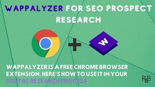 How to Perform Powerful Digital Marketing Research With Wappalyzer [upl. by Jenifer690]