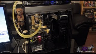 Water Cooled i74770K Haswell Ghost Build Overclocking amp ASUS 4Way Optimization [upl. by Nodaj]