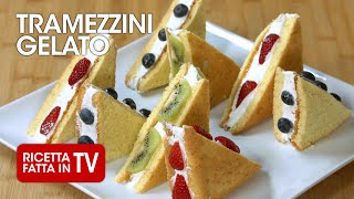 TRAMEZZINI GELATO di Benedetta Rossi  Ricetta TV Fatto in Casa per Voi [upl. by Lesig]