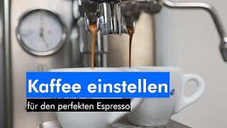 Kaffee einstellen  der Weg zum PERFEKTEN italienischen Espresso [upl. by Rosenkrantz]