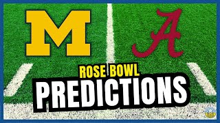 Michigan vs Alabama PREDICTIONS  2023 College Football Predictions  Rose Bowl [upl. by Nitsraek]