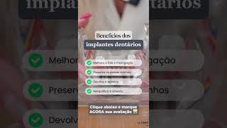 Benefícios dos implantes dentários [upl. by Aivonas]