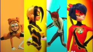 All Heroes Present In Penalteam Miraculous Ladybug [upl. by Asereht]