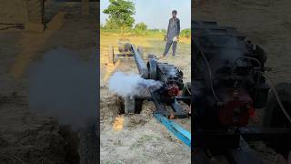 Old Engine Startup With Motor Help shorts trendingshorts youtubeshorts [upl. by Liscomb3]