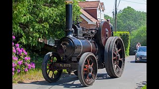 Marshall Traction Engine BL 2179 Road Steam Run Hollycombe [upl. by Renaldo]