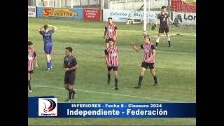 INDEPENDIENTE VS FEDERACIÓN  FECHA 8  CLAUSURA 2024  FÚTBOL INFANTIL LIGA INTERPROVINCIAL [upl. by Nnaeinahpets]