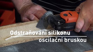 Odstraňování silikonu oscialční bruskou [upl. by Ingaborg281]