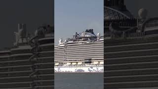 quotNorwegian Primaquot departs Southampton short cruiseship cruise ship southampton shortvideo [upl. by Atla]