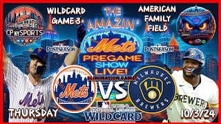 Mets PreGame Show  Mets vs Brewers Game 3 NL Wild Card  MLB Playoffs  MLB Postseason  Mets Talk [upl. by Latt456]