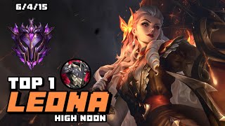 Wild Rift Leona  Top 1 Leona High Noon Gameplay ExGrandmaster Ranked [upl. by Niessuh]