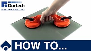 Dortech Direct How To Silverline Double Suction Glass Lifter  Vacuum Cup  A1004 [upl. by Sucitivel14]