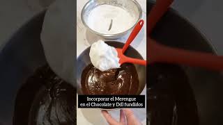 • Mousse de Chocolate SIN CREMA con Merengue Suizo • [upl. by Opportuna]