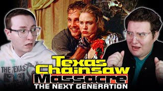 TEXANS WATCH TEXAS CHAINSAW MASSACRE THE NEXT GENERATION 1995 FOR THE FIRST TIME REACTION [upl. by Shandie]