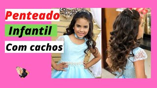 Penteado infantil fácil com cachos [upl. by Netsrak]