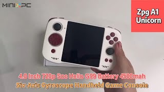 Unboxing：Zpg A1 Unicorn Handheld Game Console [upl. by Aloin868]