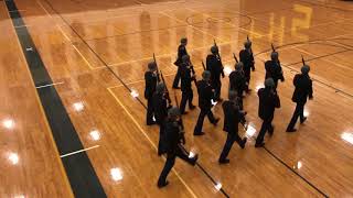 Union HS Army JROTC Armed Platoon Regulation Drill [upl. by Tannie86]