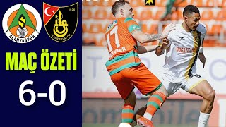 ALANYASPOR 6  0 İSTANBULSPOR I MAÇ ÖZETİ  SÜPER LİG [upl. by Aciras239]