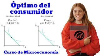 Optimo del consumidor  Condición de Tangencia y Método de los Multiplicadores de Lagrange [upl. by Papagena891]