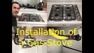 How to Install a Gas Stove and Remove an Electric Stove  James [upl. by Nosac358]