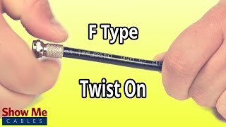 FType Twist On Connector For RG6  How To Terminate RG6 Cable 122 [upl. by Nylirahs]