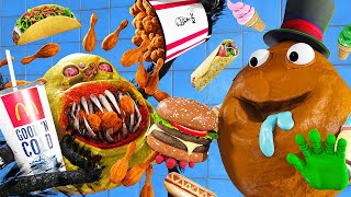 🍔Feed 😳4 Different 👹MONSTER 💩POU Mukbang [upl. by Anne-Marie]