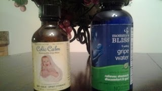 Colic Calm Compared to Mommys Bliss Gripe Water Review [upl. by Enayd286]