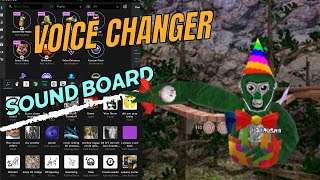 how to get a voice changer and sound board for gorilla tag [upl. by Bancroft]