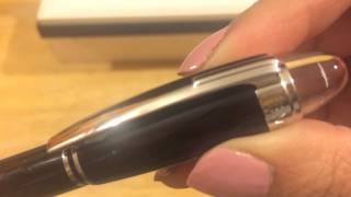 Montblanc StarWalker Platinum Resin Fineliner Pen Unboxing amp Review [upl. by Burke]