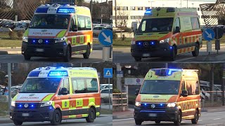 COMPILATION  Ambulanze SUEM 118 Treviso in emergenza  Italian ambulance responding [upl. by Norse]