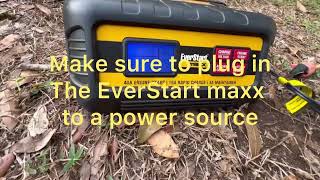 EverStart maxx 15 A Rapid Car Battery Charger  Connecting to 2024 Kia Forte  Battery Record Check [upl. by Ariada513]