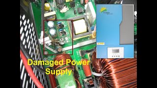 repairing solar Inverter amp charger 5500VA5500W Main Power Supply Damaged [upl. by Radnaskela]