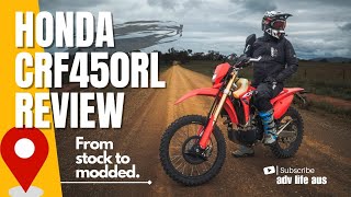 HONDA CRF450RL REVIEW  Downsize your adventure [upl. by Emyle]