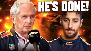 BAD NEWS for Daniel Ricciardo after Helmut Marko STATEMENT [upl. by Keligot]