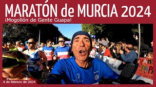 🏃🏼‍♂️ MARATÓN DE MURCIA 2024 quotMogollón de Gente Guapaquot maraton mediamaraton running murcia 42k [upl. by Alarise853]