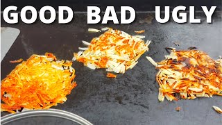 How to Make Crispy Golden Hash Browns on a Flat Top Grill Perfect Hash Browns on Camp Chef Griddle [upl. by Tripp]