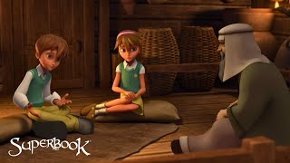 Superbook  Noah and The Ark Official Clip  God Does Not Abandon Those Who Try To Live For Him [upl. by Amerigo346]