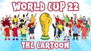 🏆WORLD CUP 22  The Whole Cartoon🏆 Messi amp Argentina win [upl. by Nakashima76]