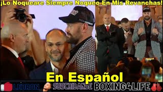 Esto Dijo Oleksandr Usyk Y Tyson Fury En Conferencia De Prensa En Revancha Por Titulos WBC WBA WBO [upl. by Jaclin]