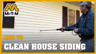 How to Clean House Siding with a Pressure Washer [upl. by Papert]