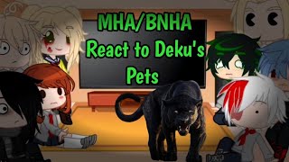 MHABNHA Character React to Dekus PetsCreatures caught on cameraFunny Trending Tiktok All part [upl. by Aerised]