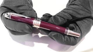 MONTBLANC John F Kennedy Special Edition Burgundy Rollerball 118082 [upl. by Cinimmod]