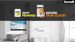 Why Priming Before Skim Coats In 1 Minute [upl. by Oirretna645]