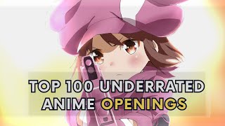 Top 100 Underrated Anime Openings [upl. by Harmaning]