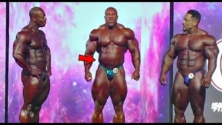 Phil Heath could not Control his Gut between poses Video Footage [upl. by Silvana981]